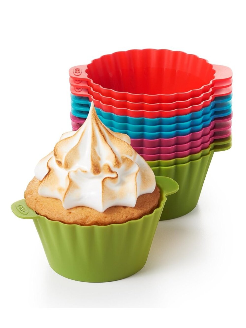 NEW OXO Good Grips Silicone Baking Cups, Pack of 12, Reusable, BPA-Free
